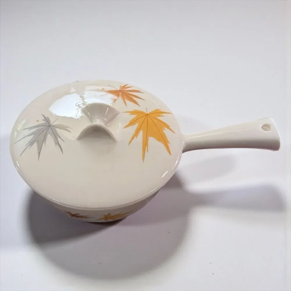 Iroquois China Ben Siebel Harvest Time Leaf Pattern Ceramic Pot